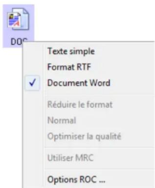 XEROX DocuMate 4760 VRS Pro - Pour sélectionner les options de ROC disponibles dans OneTouch : - 1