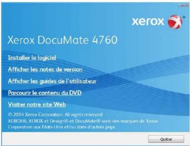 XEROX DocuMate 4760 VRS Pro - Installation du logiciel et connexion du scanneur - 2