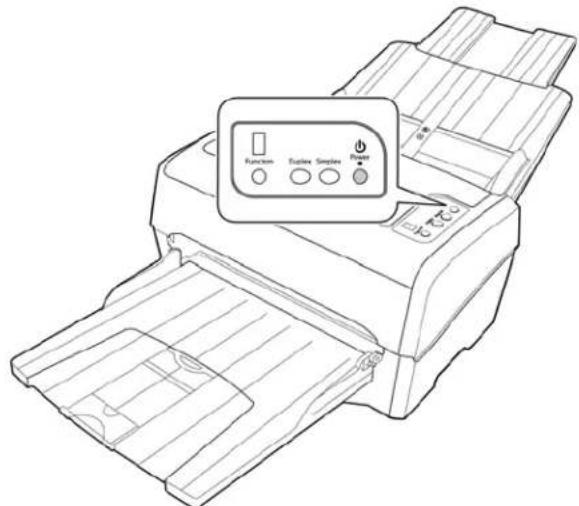 XEROX DocuMate 4760 VRS Pro - Connexion du câble USB et mise sous tension - 2