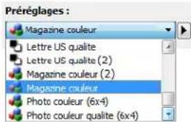 XEROX DocuMate 4760 VRS Pro - Pour modifier un préréglage existant : - 1