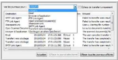 XEROX DocuMate 4760 VRS Pro - Visualiseur du journal du lien FTP - 1