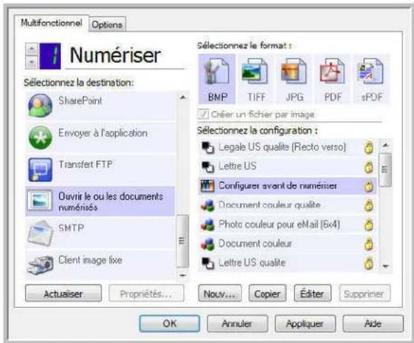 XEROX DocuMate 4760 VRS Pro - Accès à l'interface du scanneur - 1