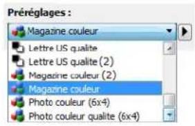 XEROX DocuMate 4760 VRS Pro - Préréglages - 1