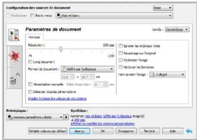 XEROX DocuMate 4760 VRS Pro - Création de régions de numérisation personnalisées : - 4