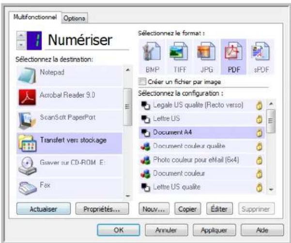 XEROX DocuMate 4760 VRS Pro - Configurations de la numérisation - 1