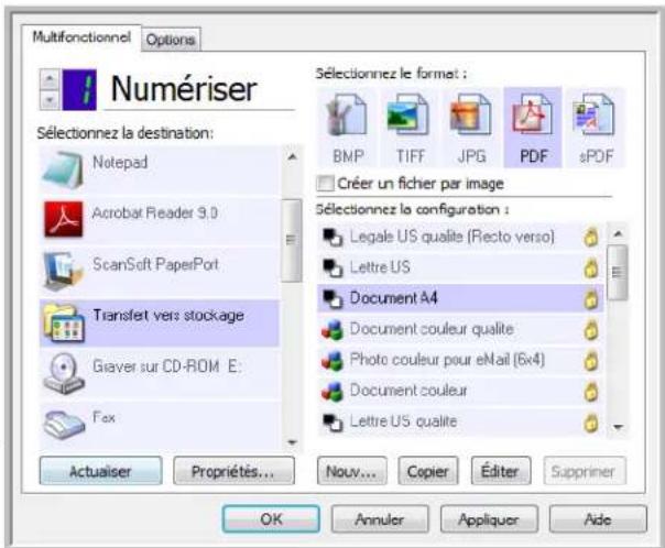 XEROX DocuMate 4760 VRS Pro - Modification du paramétrage d'un bouton - 3