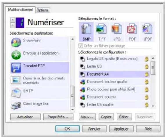 XEROX DocuMate 4760 VRS Pro - Transfert FTP - 1