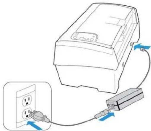 XEROX DocuMate 4760 VRS Pro - Connexion du cordon d'alimentation du scanneur - 1