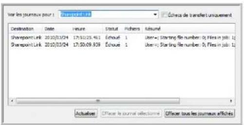 XEROX DocuMate 4760 VRS Pro - Visualiseur du journal du lien SharePoint - 2