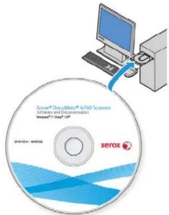 XEROX DocuMate 4760 VRS Pro - Installation du logiciel et connexion du scanneur - 1