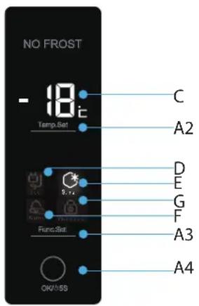 HAIER HF255SAA - Bedieningspaneel - 1