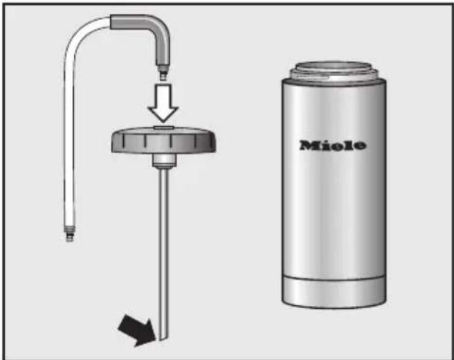 MIELE CM 6100 - Remarques sur le pot à lait en inox - 1