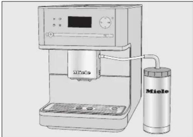 MIELE CM 6100 - Remarques sur le pot à lait en inox - 2