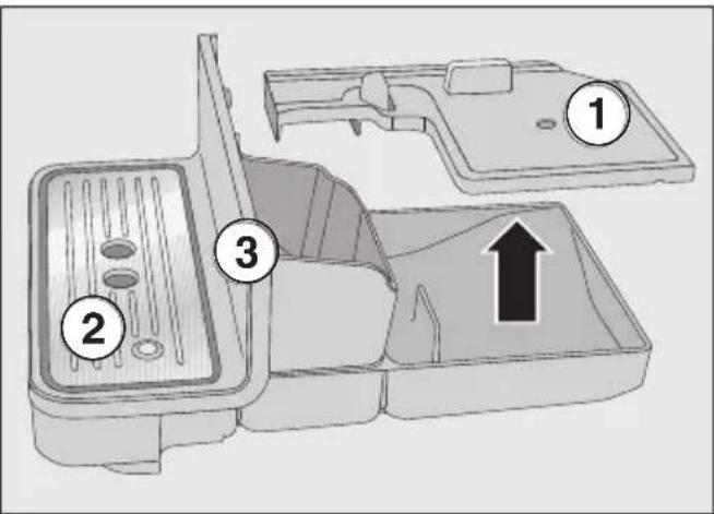 MIELE CM 6100 - Bac d'égoutage et bac à marc de café - 1