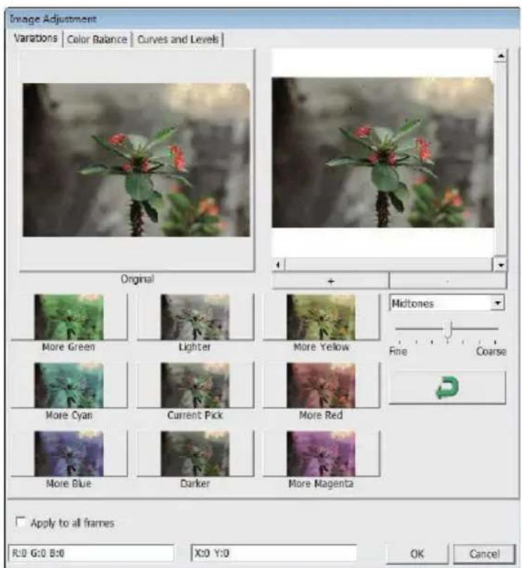 Reflecta ProScan 10T - Comandos de menu - Image Adjustment (Ajuste de la imagen) - 2