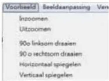 Reflecta ProScan 10T - Menuopdrachten-Voorbeeld - 1