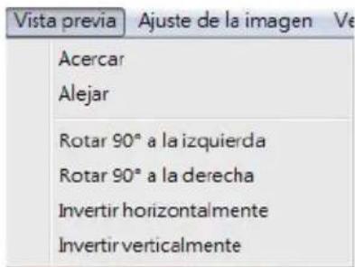 Reflecta ProScan 10T - Comandos de menu - Preview (Vista previa) (informacion general) - 1