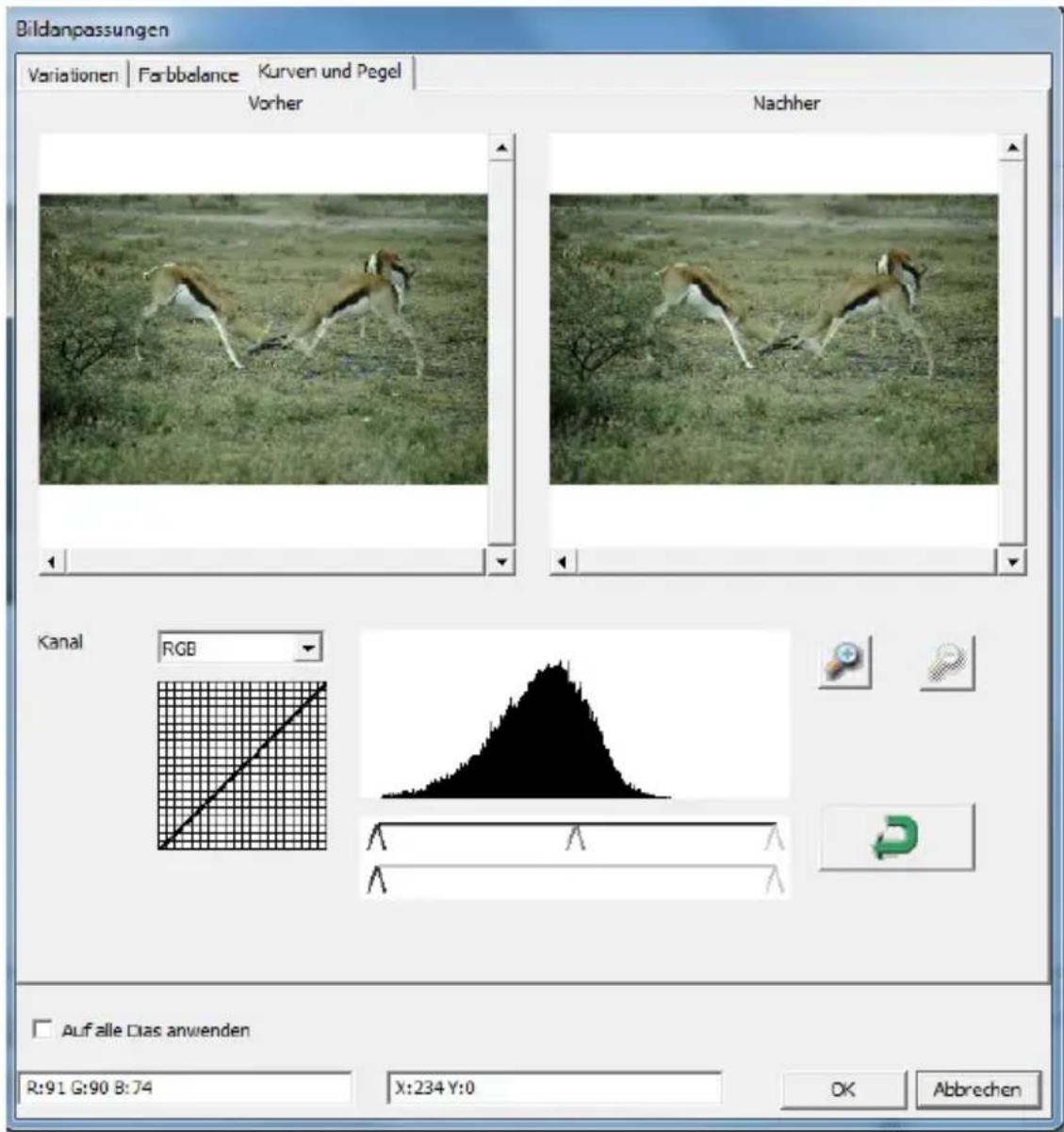 Reflecta ProScan 10T - Curves and Levels (Kurven und Pegel) - 1