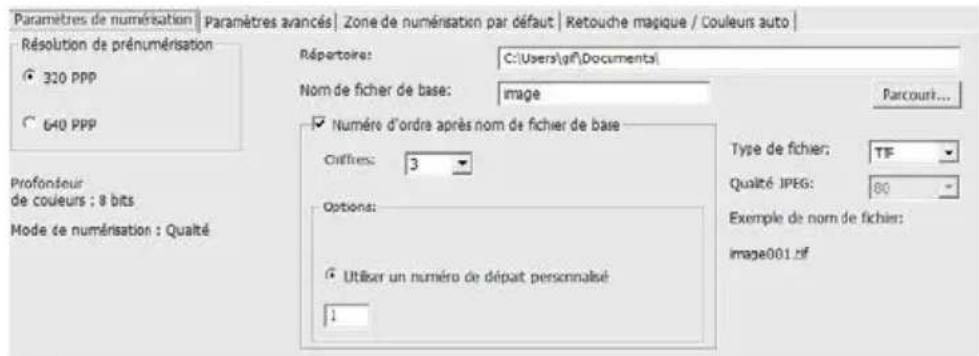 Reflecta ProScan 10T - ETAPE 5 - Regler les préférences de scan - 2