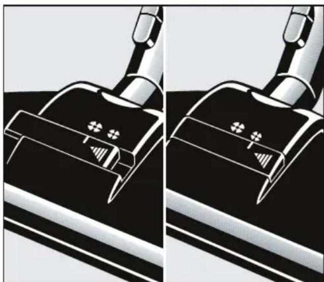 MIELE S 8310 PARQUET SPECIAL - Using the Sliding Air Flow Regulator - 2