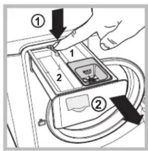 HOTPOINT-ARISTON AQD1071D 69 EUA - Pulire il cassetto dei detersivi - 1