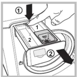 HOTPOINT-ARISTON AQD1071D 69 EUA - Reinigung der Waschmittelschublade - 1