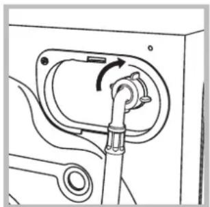 HOTPOINT-ARISTON AQD1071D 69 EUA - Connecting the water inlet hose - 1