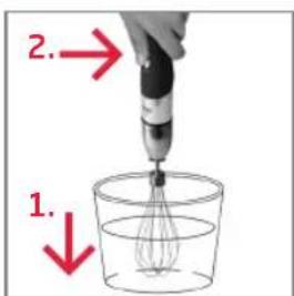Koenic KHB 700 - Using the whisk - 2