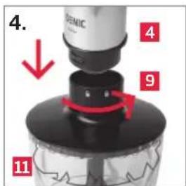 Koenic KHB 700 - Utiliser l'accessoire de hachage - 4