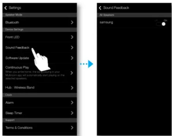 SAMSUNG WAM550 - Retour son - 1
