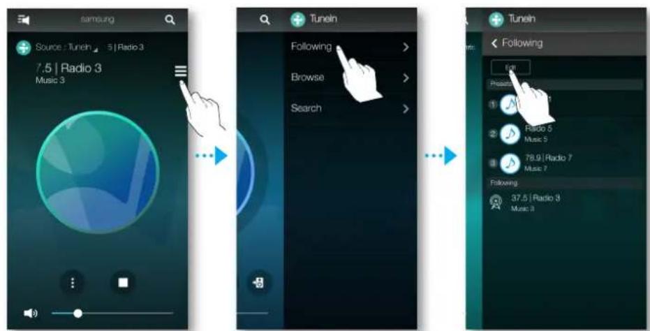 SAMSUNG WAM550 - Régler les paramètres prédéfinis - 1