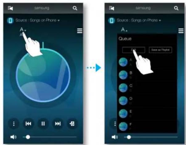 SAMSUNG WAM550 - Édition de la file - 1