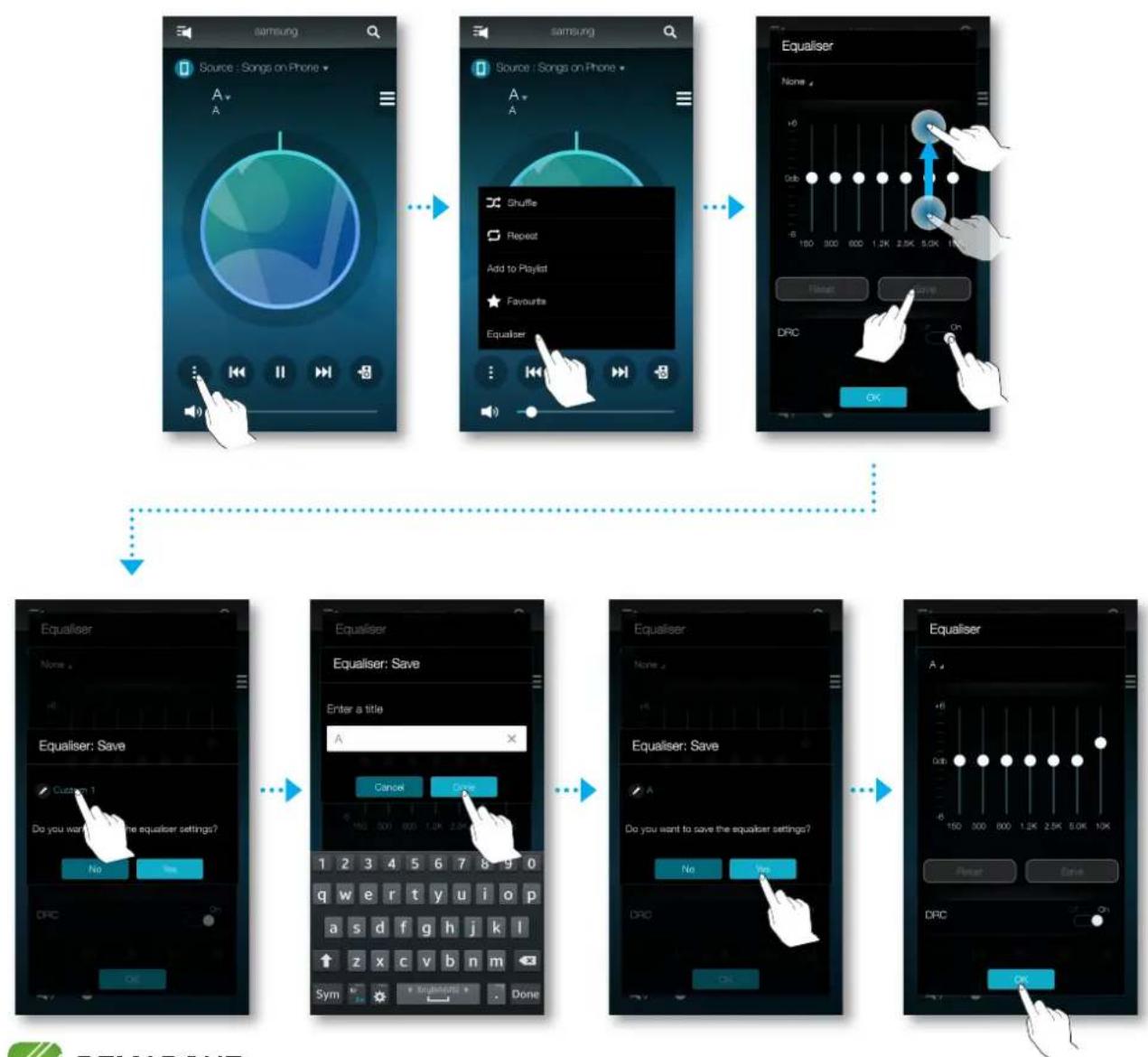 SAMSUNG WAM550 - Ajustement de l'égaliseur et DRC - 1
