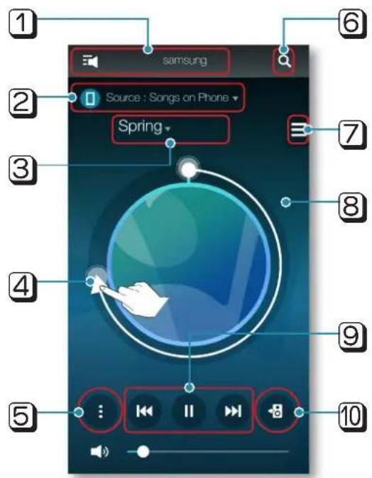 SAMSUNG WAM550 - Bref aperçu de l'application - 1