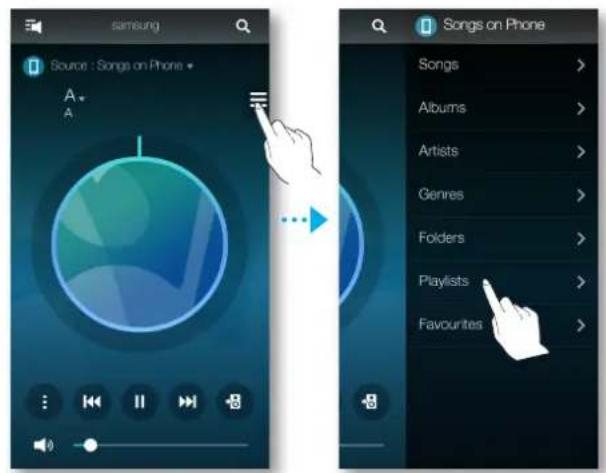 SAMSUNG WAM550 - Création d'une liste de lecture - 1