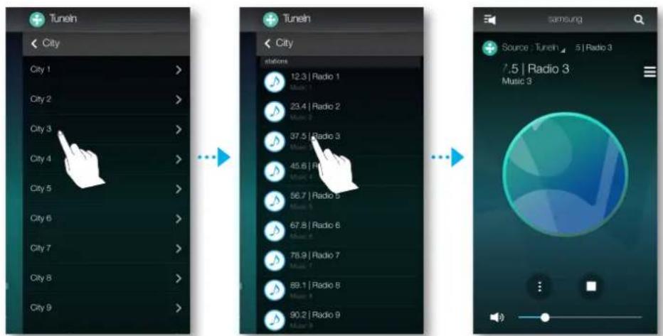 SAMSUNG WAM550 - Écouter la radio internet - 2