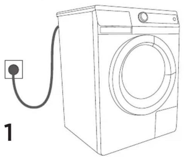 GORENJE W8543 - MISE EN MARCHE DU LAVE-LINGE - 1