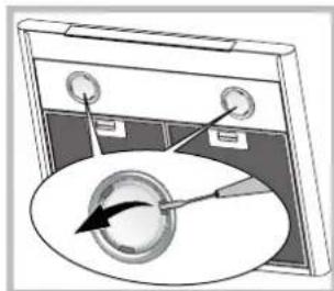 HOTPOINT-ARISTON HLC 6.8 AT XHA - Substituicao das lampadas - 1