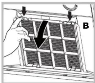 HOTPOINT-ARISTON HLC 6.8 AT XHA - Entretien du filtre à charbon (b) - 1
