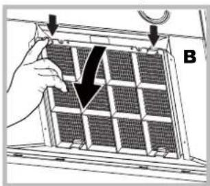 HOTPOINT-ARISTON HLC 6.8 AT XHA - Manutenzione del filtro al carbone (B) - 1
