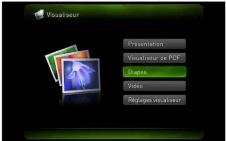 CASIO XJUT310WN - Pour lancer la projection de fichiers présents dans la mémoire interne du projecteur - 1
