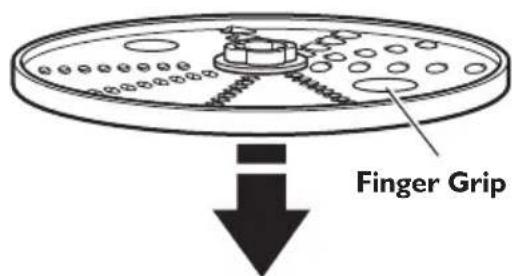 KITCHENAID KFP0711CU - Installing the Reversible Shredding Disc - 1