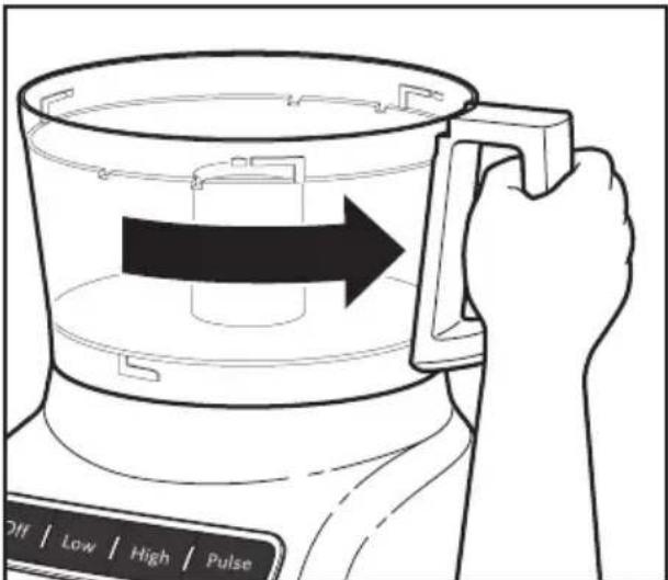 KITCHENAID KFP0711CU - Attaching the Work Bowl - 2