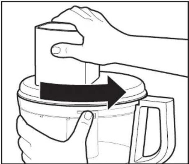 KITCHENAID KFP0711CU - Attaching the Work Bowl Cover - 1