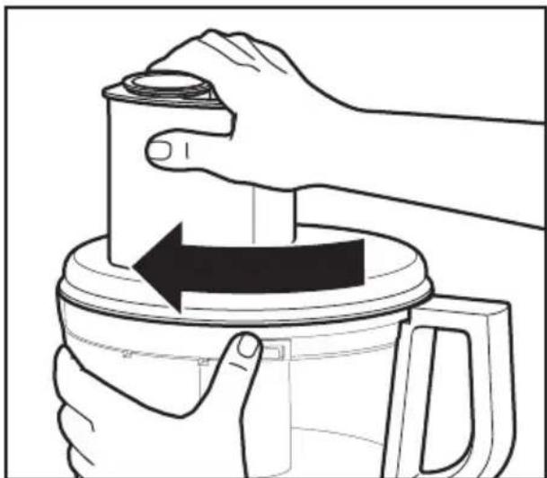 KITCHENAID KFP0711CU - Pour-retirer le couvercle du bol de préparation du bol de préparation pour le premier nettoyage: - 1