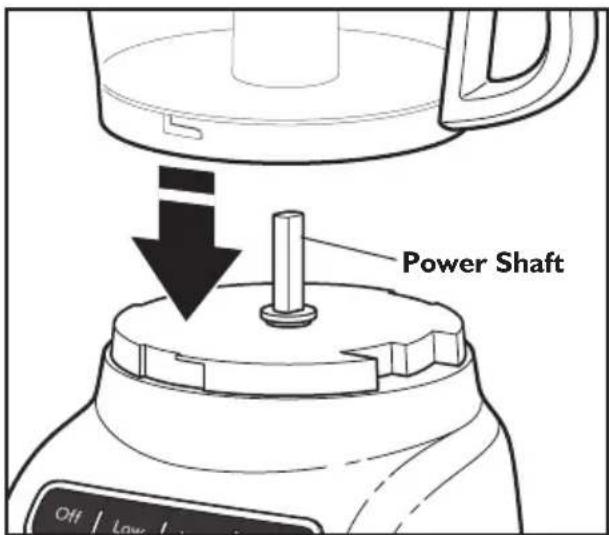 KITCHENAID KFP0711CU - Attaching the Work Bowl - 1