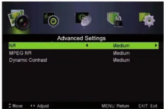 LENCO LED3213 - Advanced Settings - 1