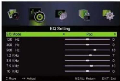 LENCO LED3213 - EQ Setting - 1