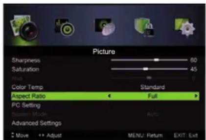 LENCO LED3213 - Beeldmenu (Picture Menu) - 2