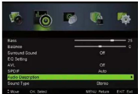 LENCO LED3213 - Sound Menu - 2
